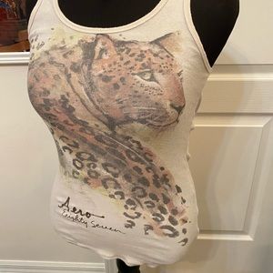 Aeropostale leopard tank top